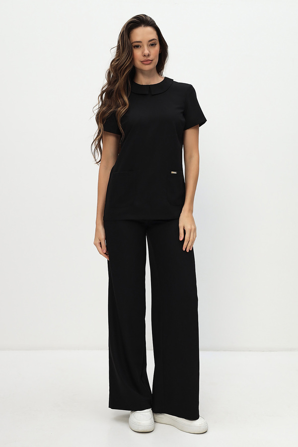 3-98-21-1 Блуза жен. (Kiara, кор.рук, пуг) (65 Rich black, 46 размер, 170-176) 3-98-21-1 Блуза жен. (Kiara, кор.рук, пуг) (65 Rich black, 46 размер, 170-176)