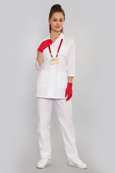 4-47-01-3 Костюм  жен. (TC, 3/4 рук, пуг) (0) 4-47-01-3 Костюм  жен. (TC, 3/4 рук, пуг) (0)