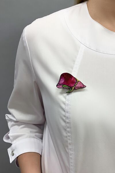 Брошь "Печень" (Дерево) Брошь "Печень" (Дерево)