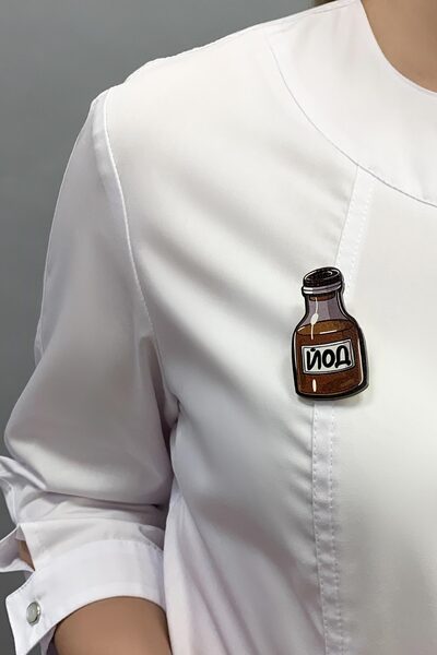 Брошь "Йод" (Дерево) Брошь "Йод" (Дерево)