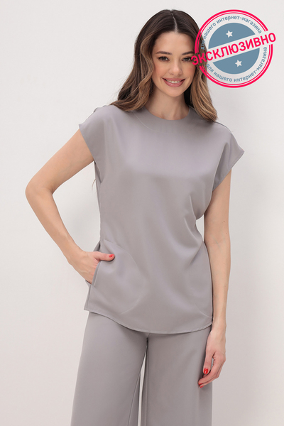 3-78.1-21-1 Блуза жен. (Kiara) (34 Grey pearl, 42 размер, 170-176) 3-78.1-21-1 Блуза жен. (Kiara) (34 Grey pearl, 42 размер, 170-176)