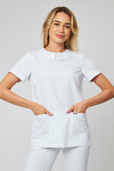 3-98-21-1 Блуза жен. (Kiara, кор.рук, пуг) (0 Blanc de blanc, 44 размер, 170-176) 3-98-21-1 Блуза жен. (Kiara, кор.рук, пуг) (0 Blanc de blanc, 44 размер, 170-176)