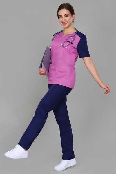 4-60-01-1 Костюм хир. жен. (TC, кор.рук) (27, 28, 28, 42 размер, 170-176)