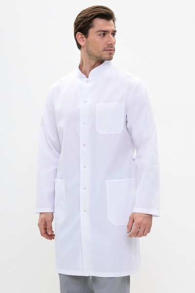 5-02-01-4 Халат  муж. (TC, дл.рук, кн) (0, 0, 42 размер, 170-176)