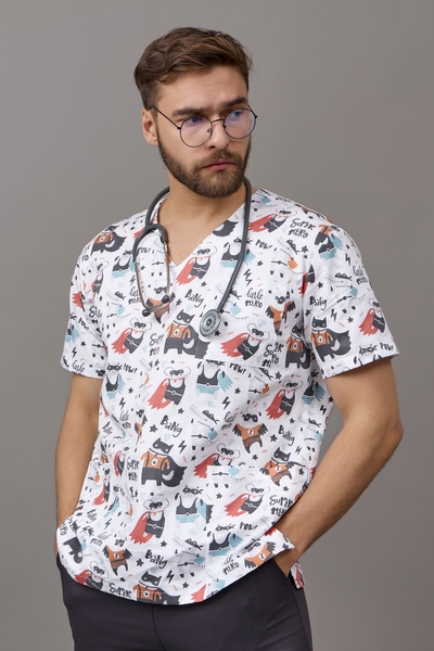 11-03-07-1 Блузон унисекс (Cotton, кор. рук) (923 Супергерои, 42 размер, 170-176)