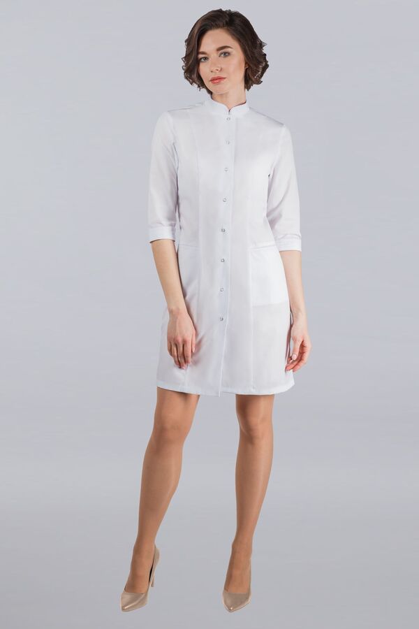 2-06-01-3 Халат  жен. (TC, 3/4 рук, кн) (0, 0, 42 размер, 170-176)