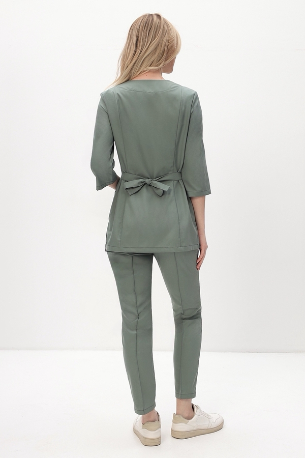 4-90-27-3 Костюм жен. (AURA, 3/4 рук, кн) (72, Нет, 72, 52 размер, 170-176)