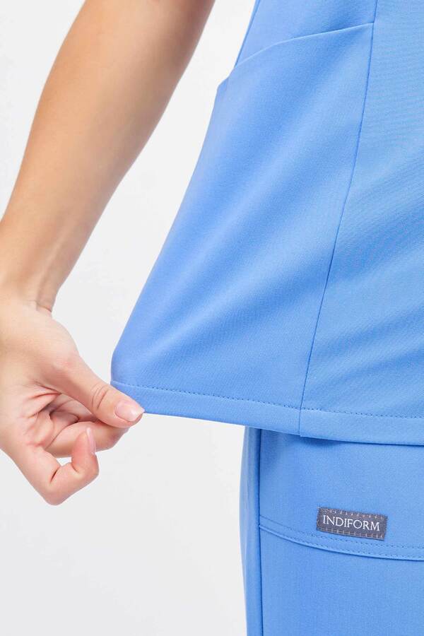 3-89-15-1 Топ жен. (Curly, кор.рук) (10 Azur blue, XS (42 размер), 170 (Regular))