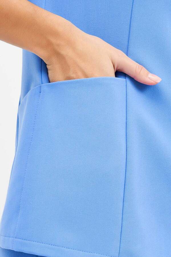 3-89-15-1 Топ жен. (Curly, кор.рук) (10 Azur blue, XS (42 размер), 170 (Regular))