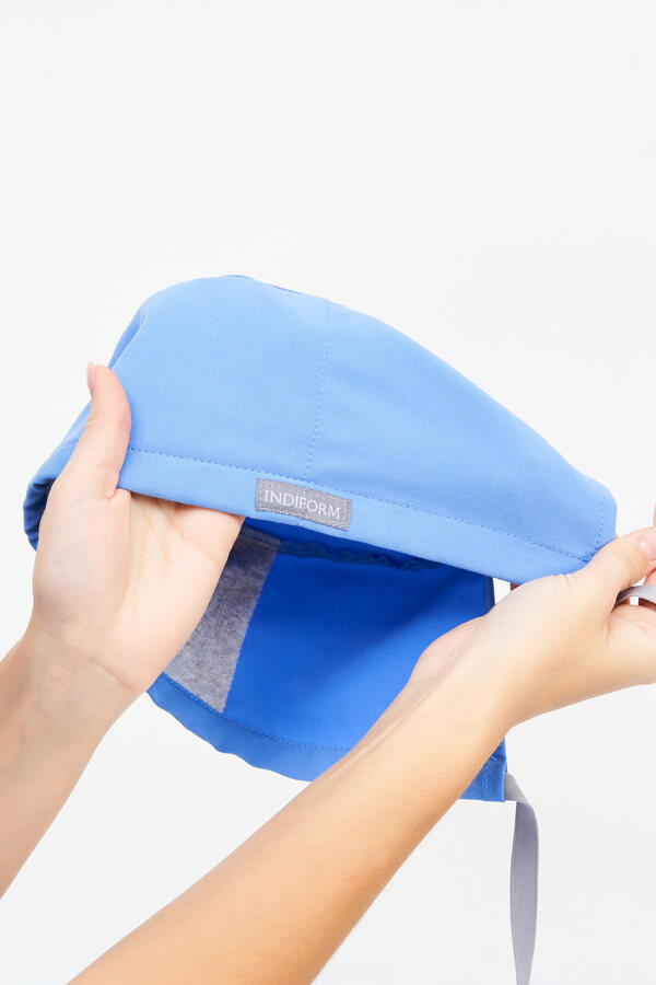 9-11-15-0 Шапочка унисекс (Curly) (10 Azur blue, 45, 54-60 размер)