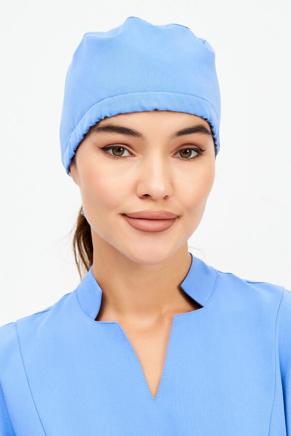 9-11-15-0 Шапочка унисекс (Curly) (10 Azur blue, 45, 54-60 размер)