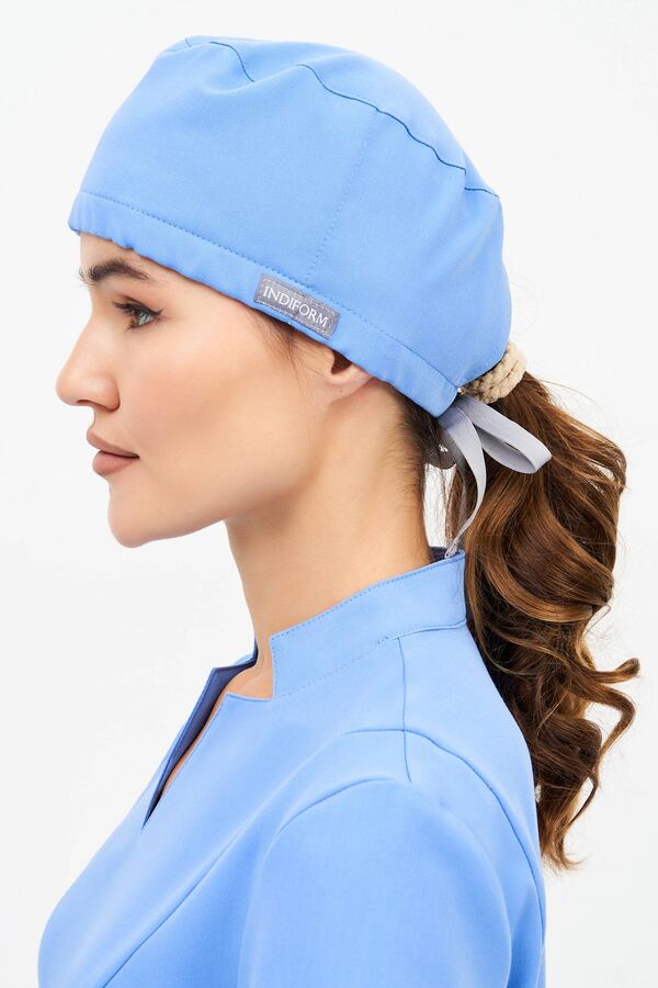 9-11-15-0 Шапочка унисекс (Curly) (10 Azur blue, 45, 54-60 размер)
