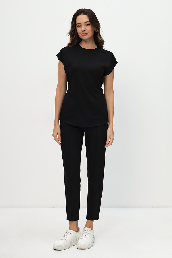 1-17-21-0 Брюки жен. (Kiara, рез) (65 Rich black, 52 размер, 170-176)