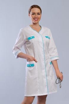 2-13-02-3 Халат  жен. (3/4 рук, пуг) (0)