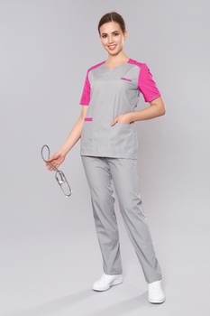 4-60-01-1 Костюм хир. жен. (TC, кор.рук) (34)