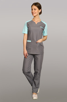 4-60-01-1 Костюм хир. жен. (TC, кор.рук) (41)