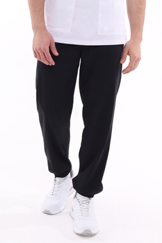 1-50-15-0 Брюки муж. (Curly, джоггеры, шнур) (65 Rich black)