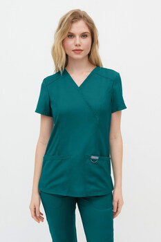 3-74-29-1 Топ женский (Silva Soft,кор.рук) (18 Dark tropik)