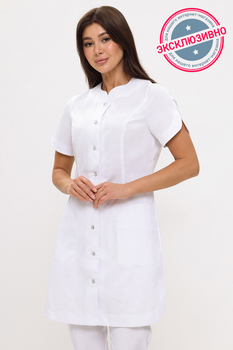 2-35-04-1 Халат жен. (ADVA, кор.рук, пуг) (0F)