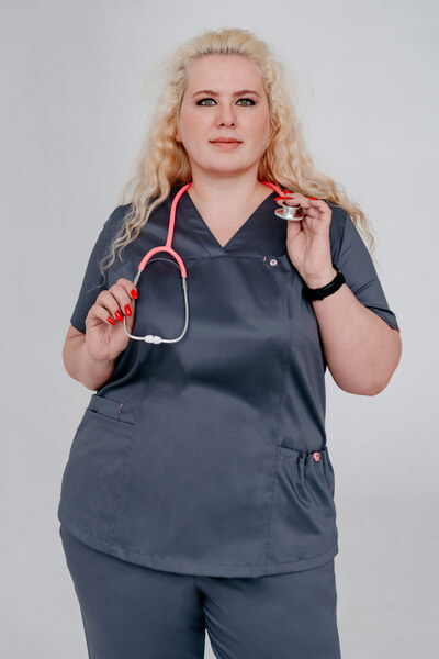 3-04-04-1 Блуза хир. жен. (ADVA) (46F, 52 размер, 170-176)