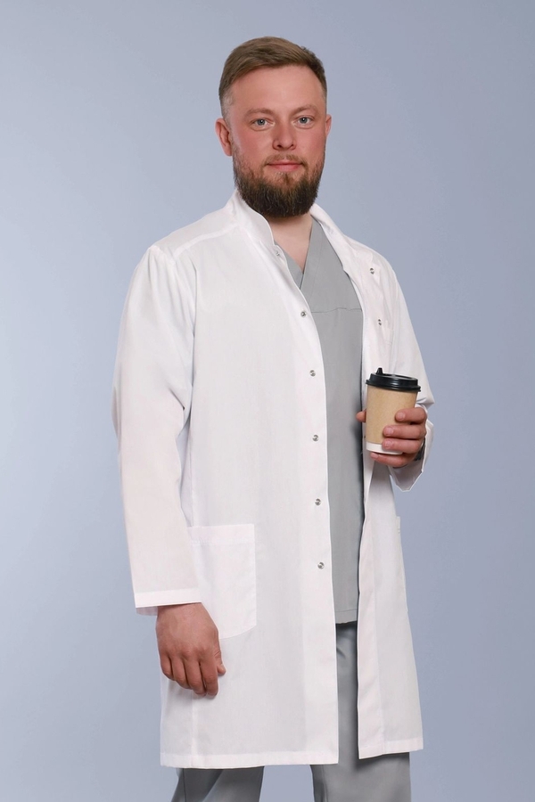 5-50-02-4 Халат  муж. (Satory, дл.рук, кн) (0, 0, 66 размер, 182-188)